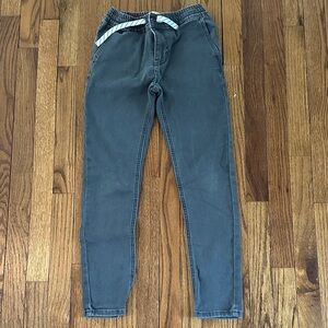 Boden Kids Gray Jeans with Striped Detail